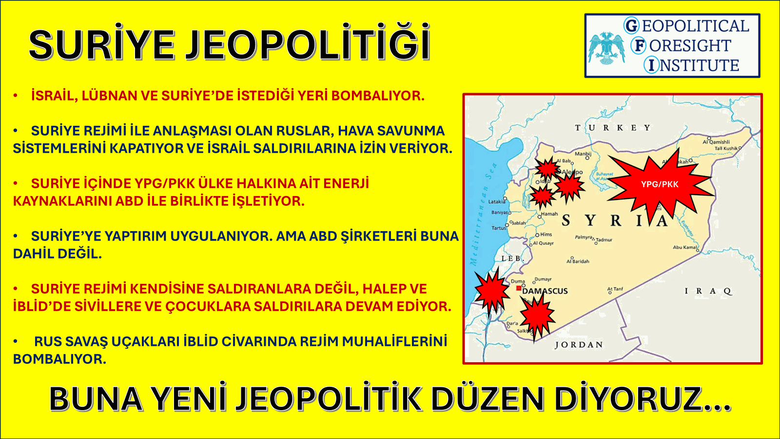 SURİYE’NİN JEOPOLİTİĞİ