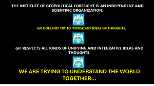 WE ARE JUST TRYING TO UNDERSTAND AND MAKE MEANINGFUL WORLD EVENTS.