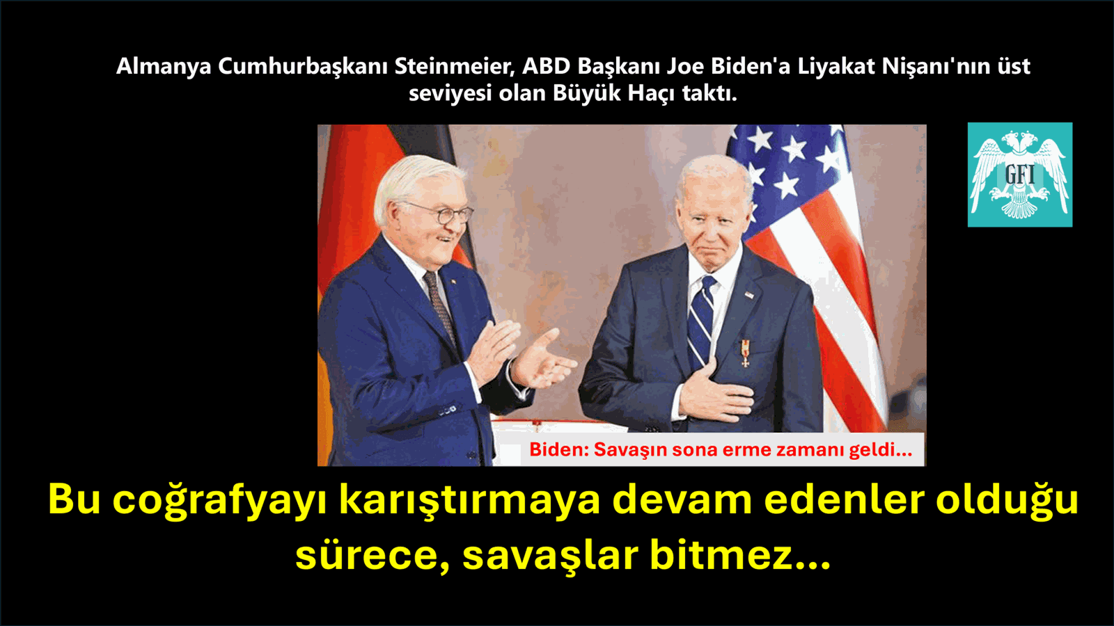DIŞ MÜDAHALE OLDUĞU SÜRECE SAVAŞLAR BİTMEZ…