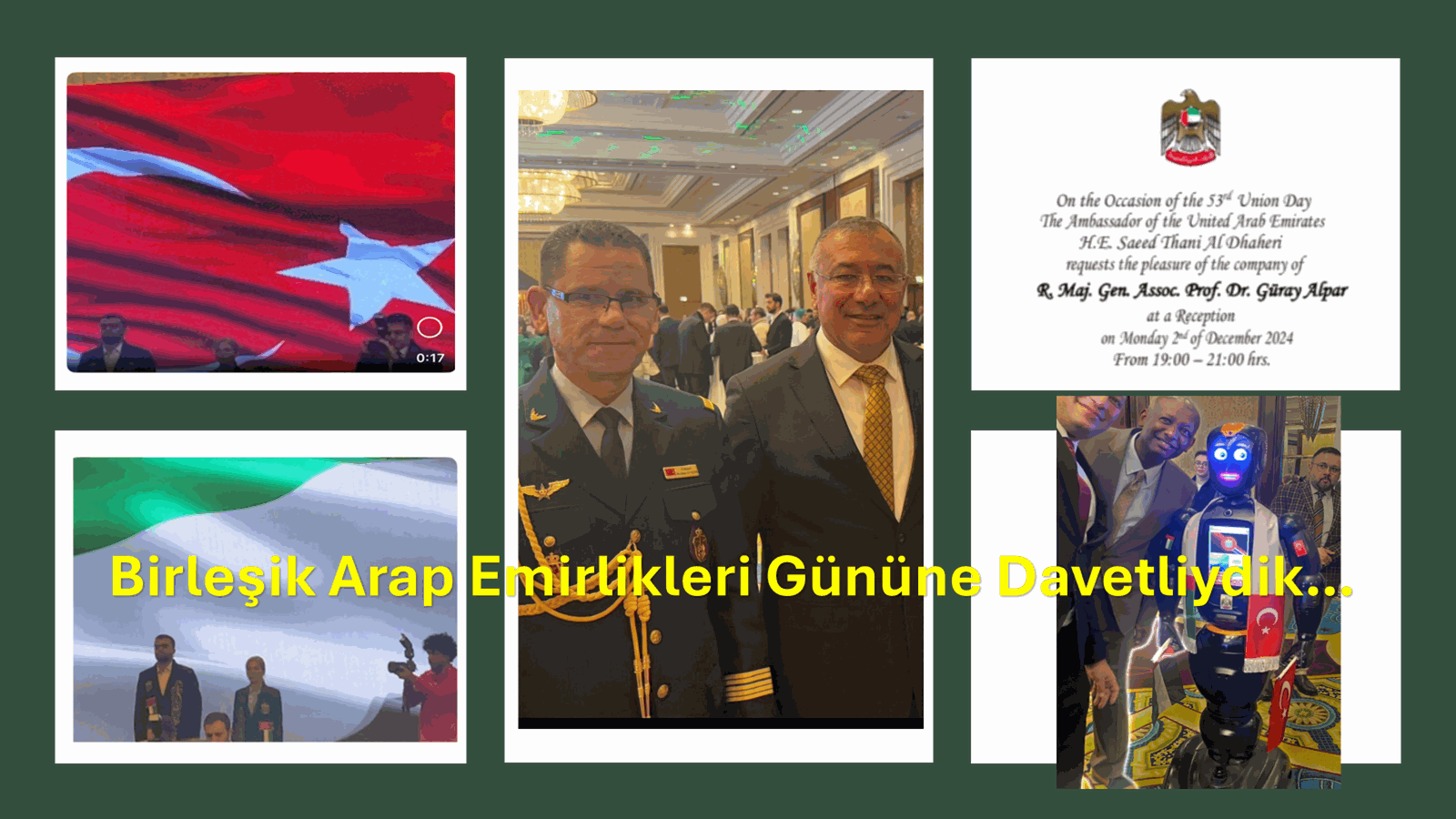 BİRLEŞİK ARAP EMİRLİKLERİ GÜNÜNE DAVETLİYDİK…