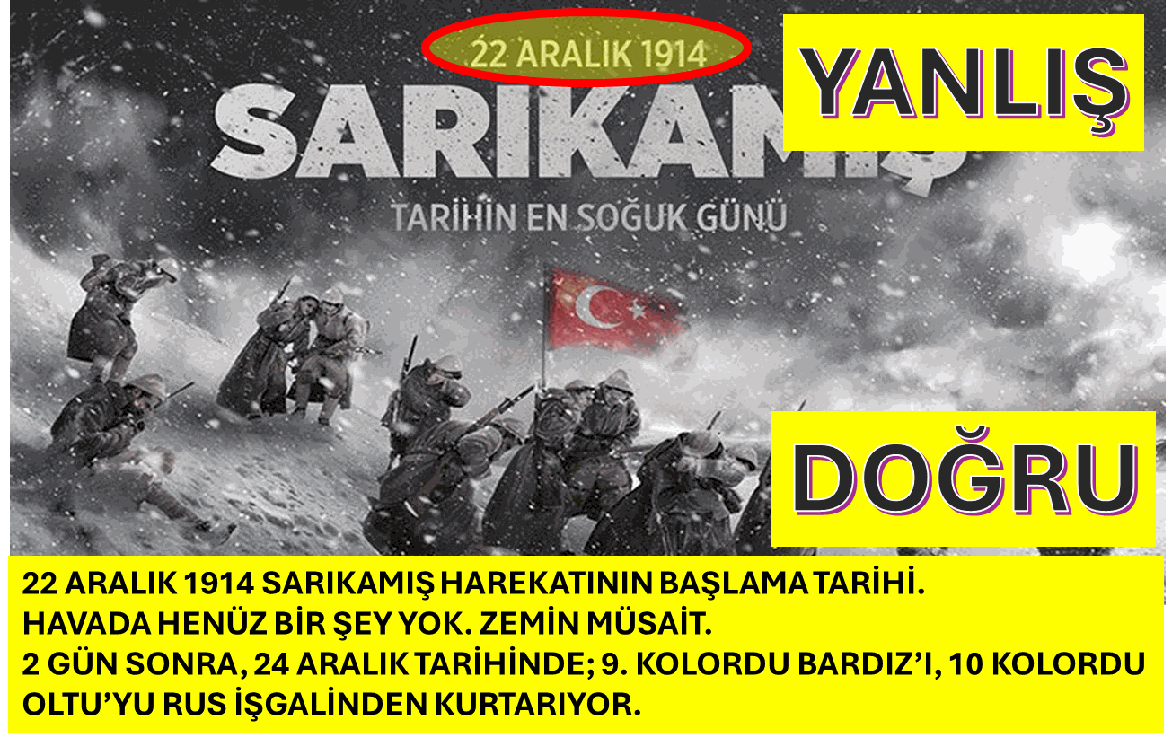 SARIKAMIŞ HAKKINDA YANLIŞLAR-DOĞRULAR